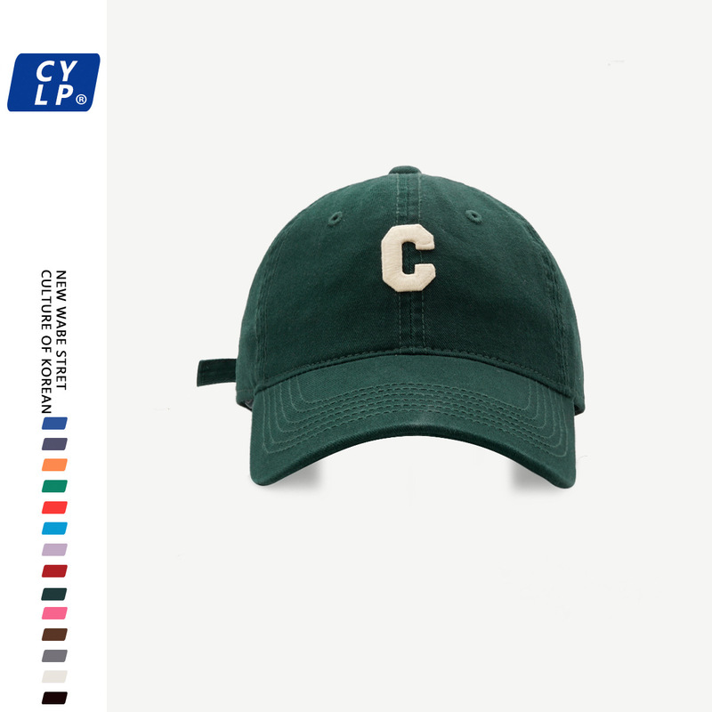 high quality Trendy Brand C Letter Baseball Cap Women's Internet Popular Summer Couple's Sun Hat Korean All-match Cap for Men