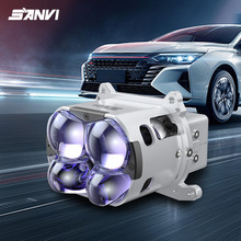 SANVI C4S��ɫ3�����LED������72��6000K˫ֱ��LED˫��͸�����