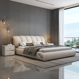 皮艺床;实木床;榻榻米