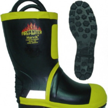 雷克兰9692美标消防战斗靴橡胶靴帮耐油阻燃安全防护靴