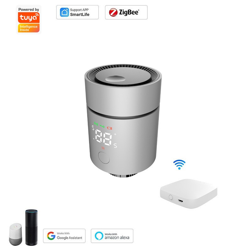 Directly Supplied from the Manufacturer, Zigbee Trv Temperature Control Valve Remotely Controls Radiator Valves for Smart Home Heating Systems
