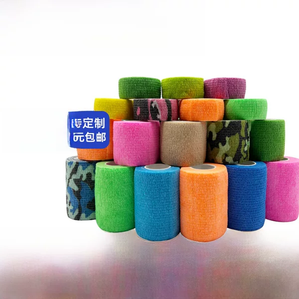 Factory Non-Woven Elastic Finger Protection Wholesale Finger Bandage Self-Adhesive Bandage Sports Ankle Pet Elastic Bandage