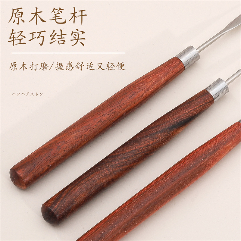 Palo de pegamento de madera de uñas japonés ultrafino mezcla de color de alta dureza esmalte de uñas pegamento mezcla y florecimiento herramienta de pegamento fototerapia