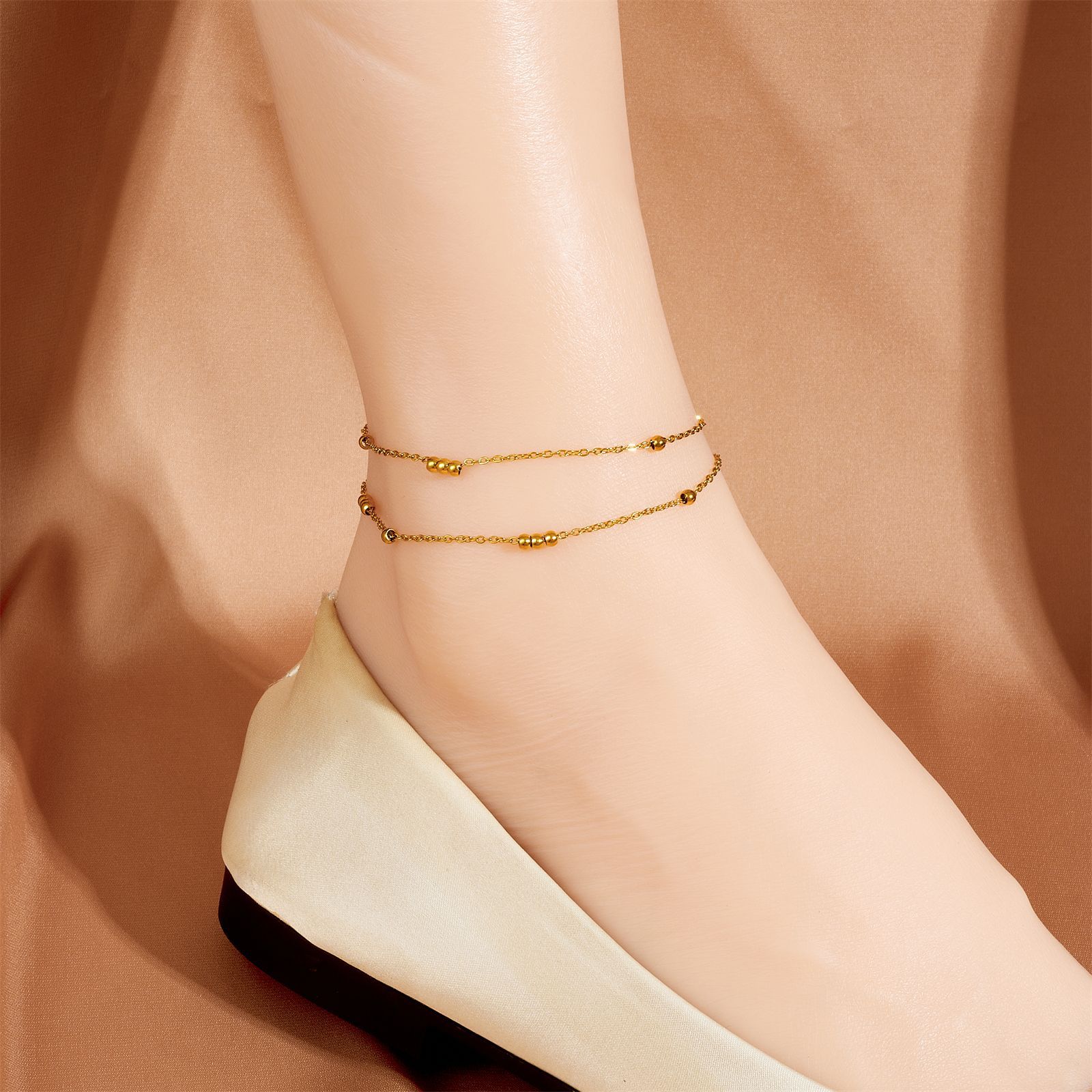 Nueva pulsera de acero de titanio transfronteriza moda universal transmisión en vivo caliente mujer delicada sensación de alta calidad joyería universal image 4