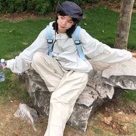 防晒衣女夏防紫外线宽松运动透气防晒服夏季薄款皮肤衣防晒外套潮