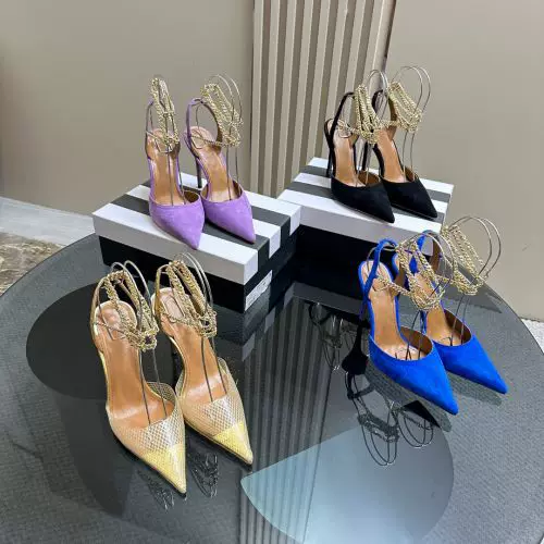 Summer import suede transparent belt, sandals
