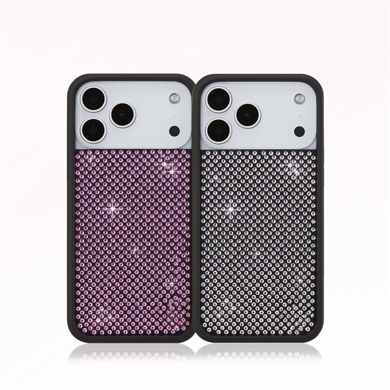 European and American Wildflower WF Shining Series Diamond-Encrusted Pearl Phone Case for Apple iPhone 17 Pro Max