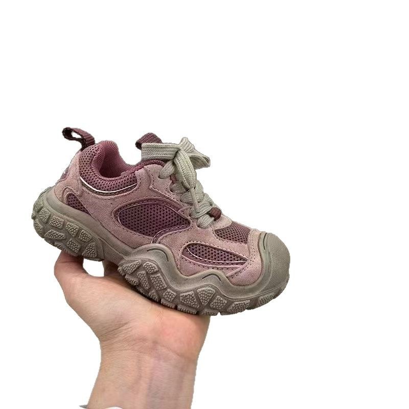 2025 春の新子供用スポーツシューズ男の子と女の子のための屋外ハイキングとリバートレースシューズ年長児のための韓国カジュアルランニングシューズ|undefined