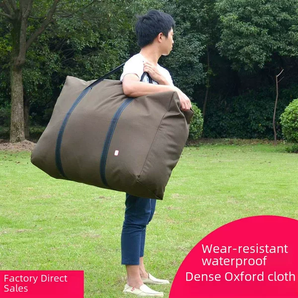 Waterproof Thickened Storage Bag Moving Bag Oxford Bag Woven Bag Luggage Bag Packing Bag Handbag Cross-border Handbag