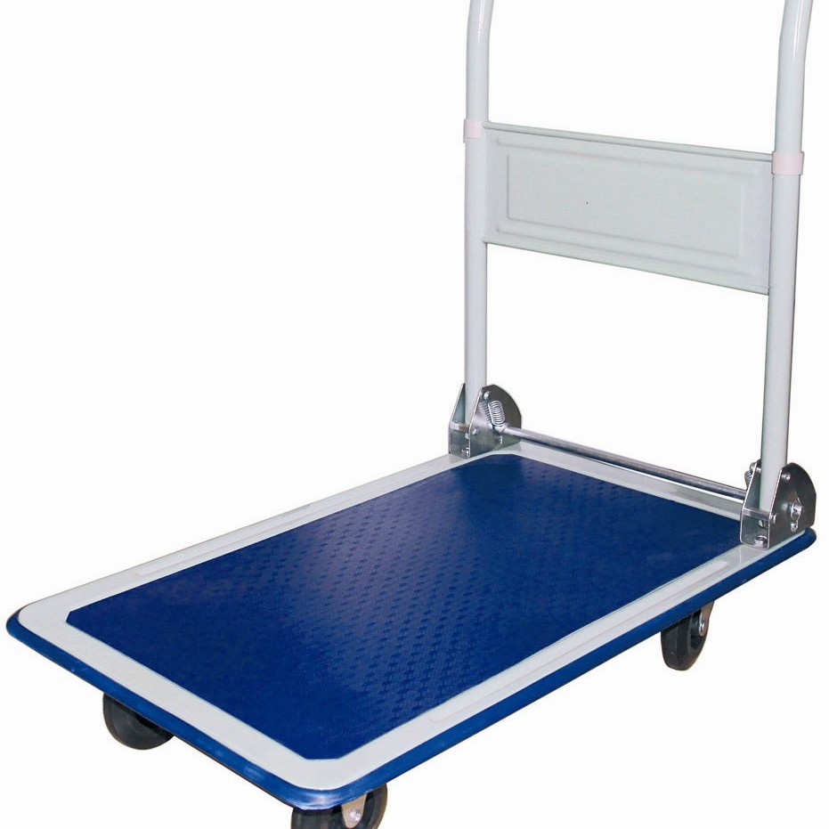 厂家供应PH300平板手推车批发耐用搬运车仓储转运折叠静音手拉