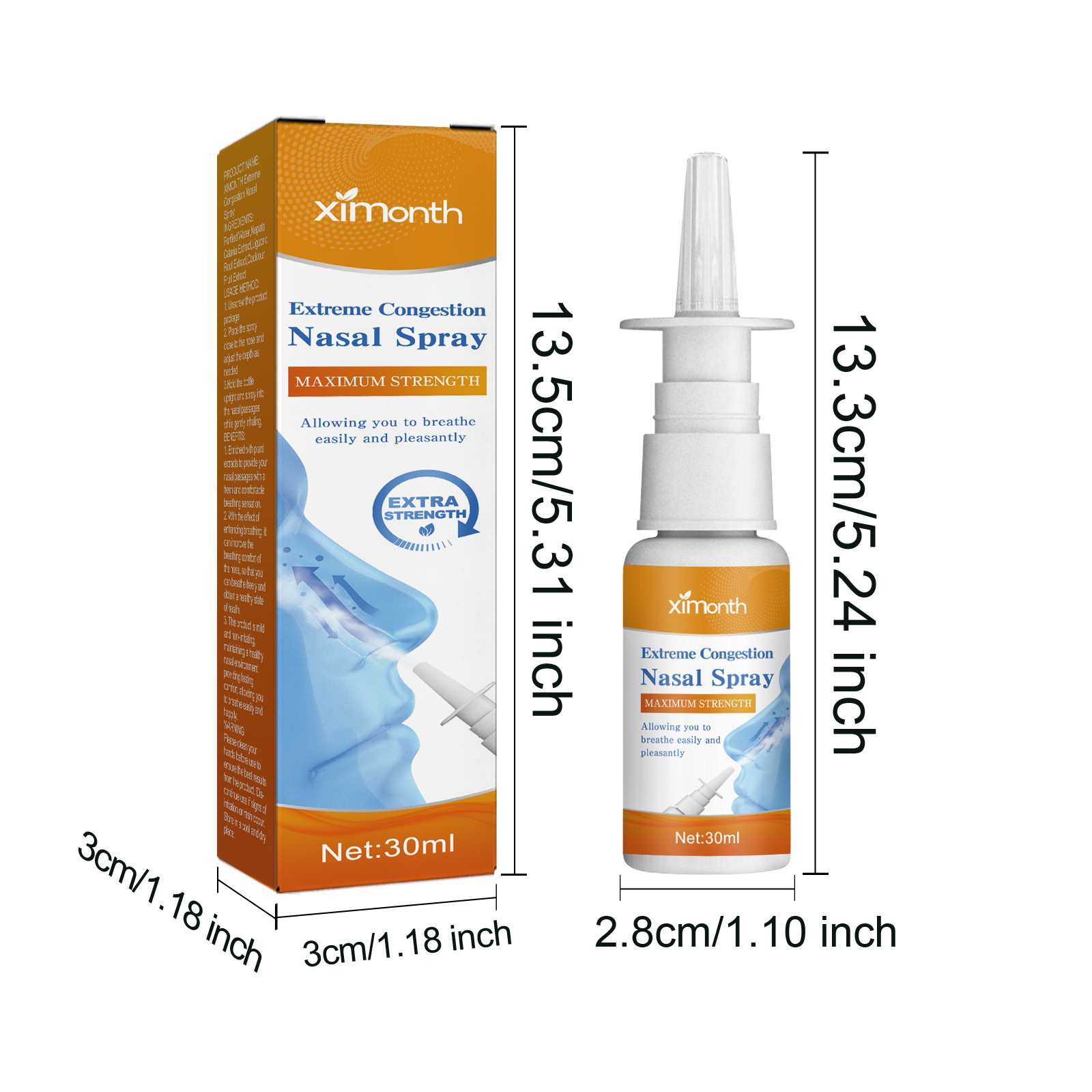 Ximonth Spray Nasal Care For Relieving Nasal Congestion 