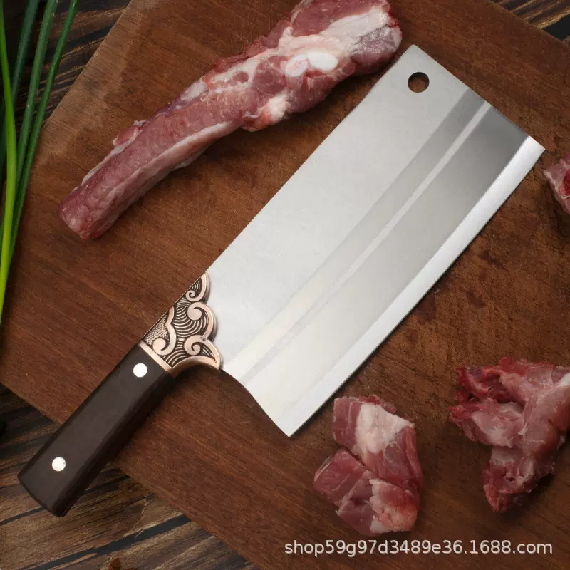 阳江刀具家用锋利切片刀手工锻打切肉刀超快切菜刀厨师刀现货批发