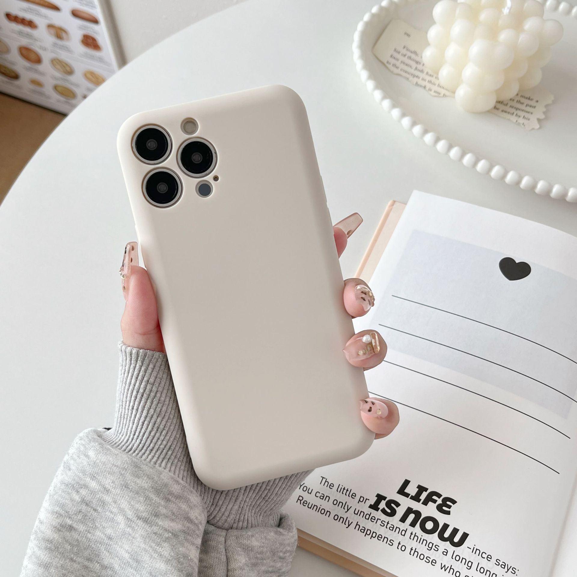 Nuevo tipo aplicable iPhone 16 funda para teléfono móvil jabón líquido TPU color sólido Apple 15promax funda protectora todo incluido