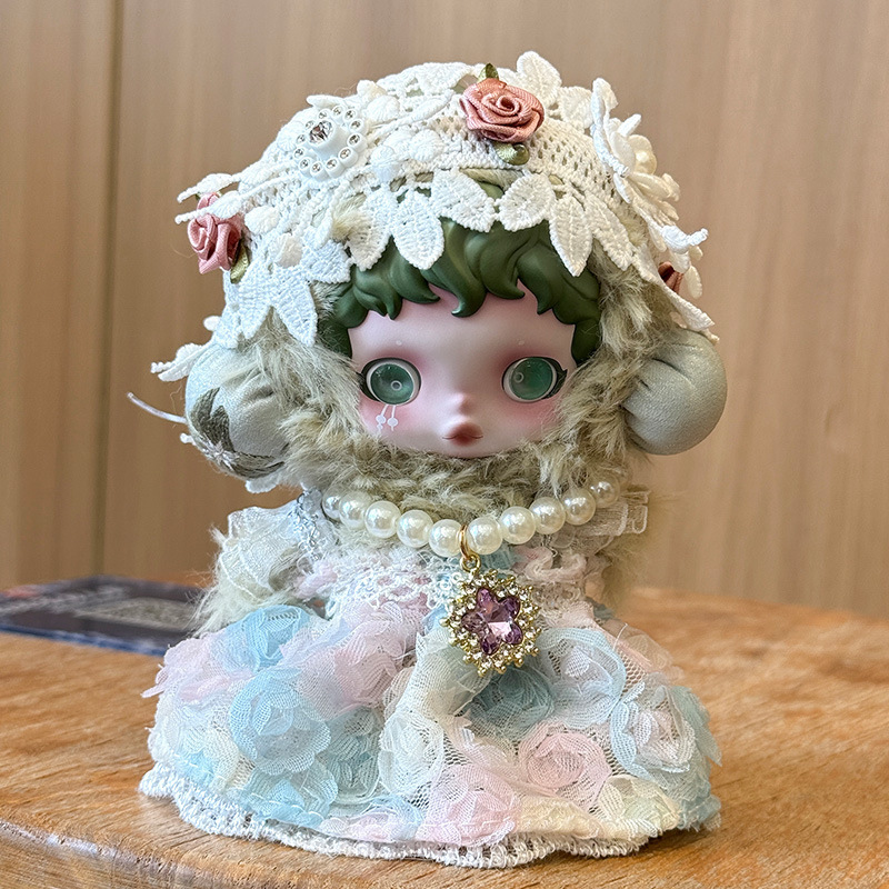 （不含玩偶）sp光织园SKULLPANDA冬日乐章系列小纱裙清池娃衣着替|undefined
