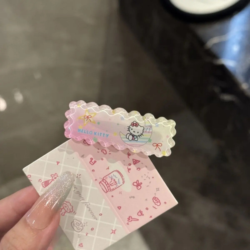 新款卡通齿轮小猫发夹侧边夹少女风小清新刘海碎发夹发卡甜美风|undefined