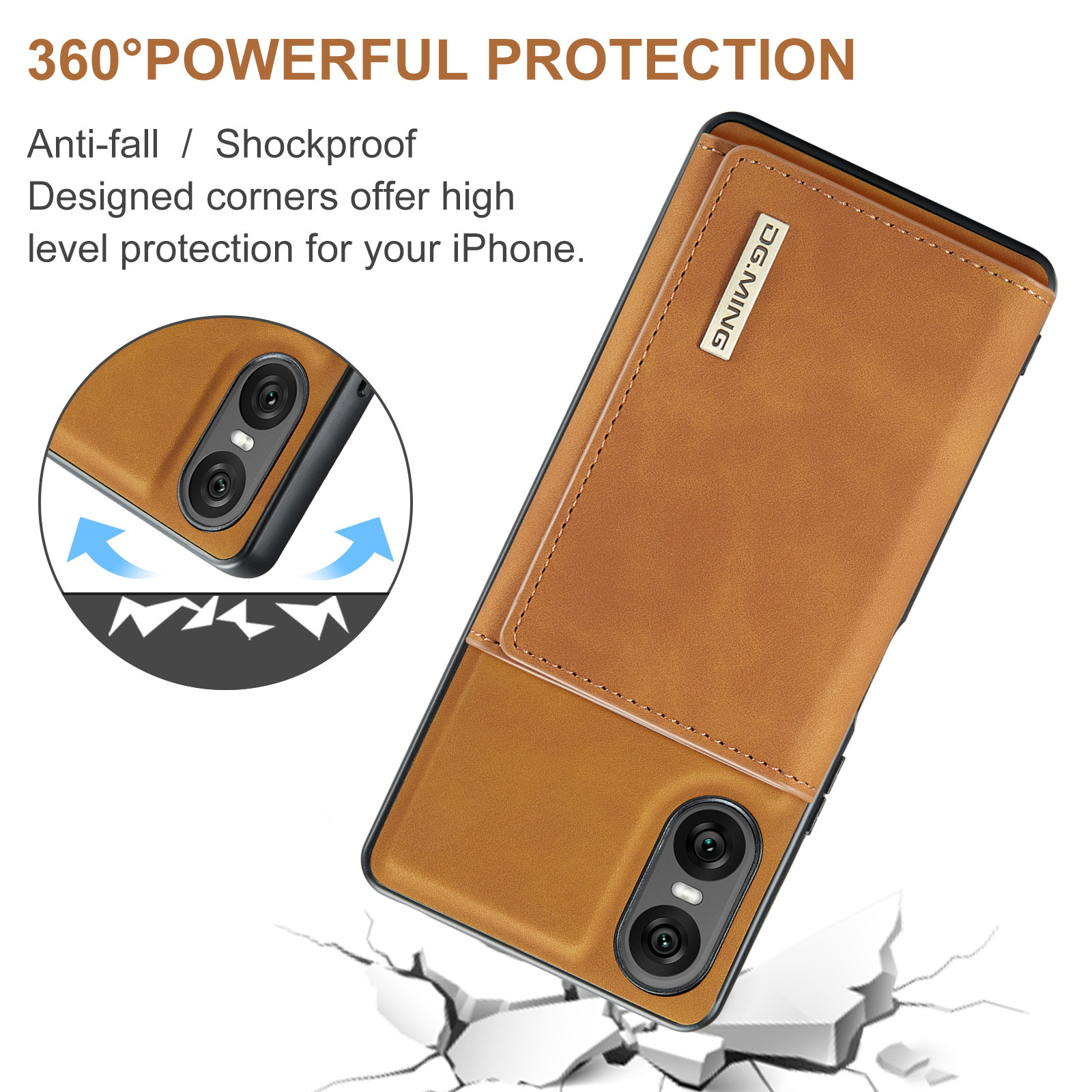 M1 for Sony Xperia 10 VI Protective Case Xperia 1VI Magnetic Split Wallet Phone Case 2024_voghion.com