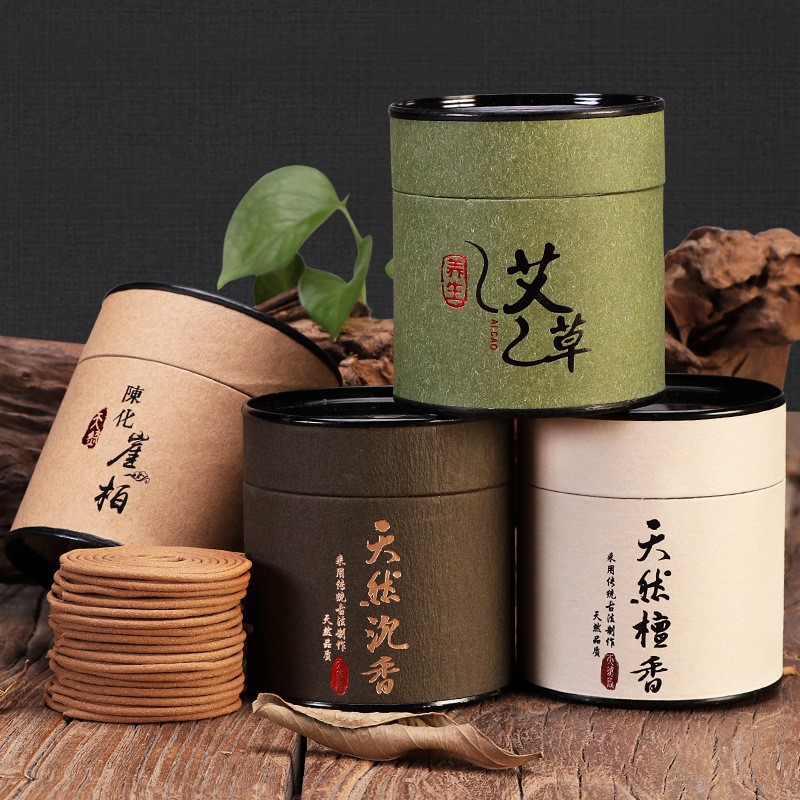 Natural Sandalwood mugwort deodorizing incense for home use, indoor air purification, agarwood for worship, incense storage, toilet deodorization, long-lasting.