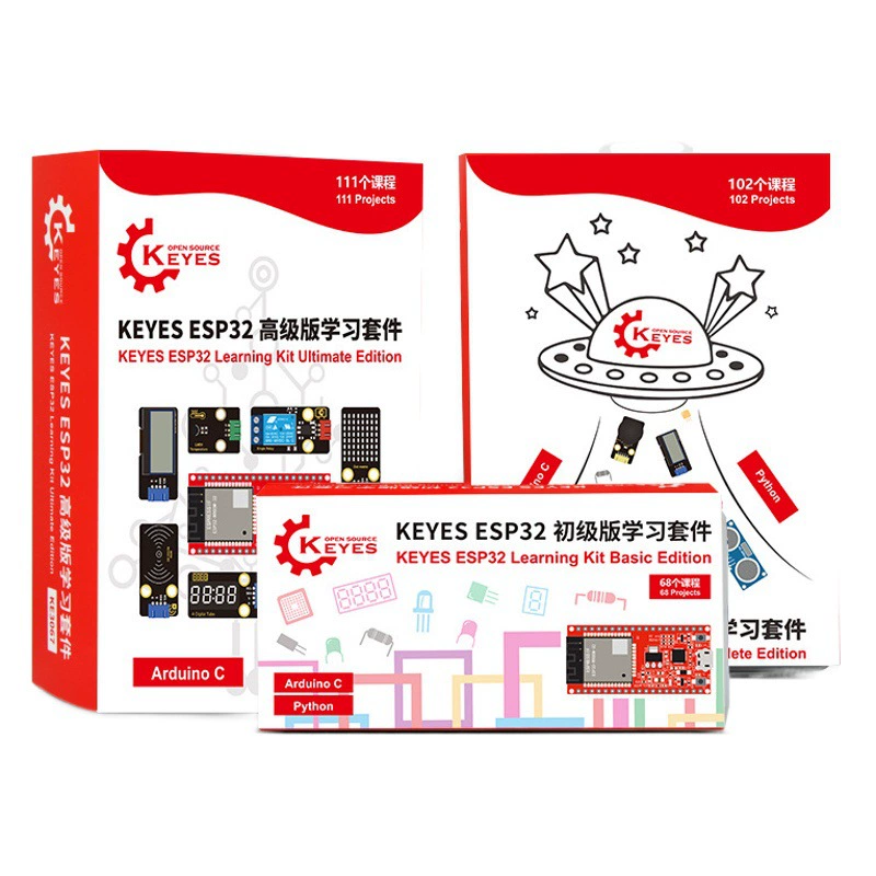 Учебный комплект для платы разработки ESP32 Разработка IoT Python/C/c ++, применимый к программированию Arduino