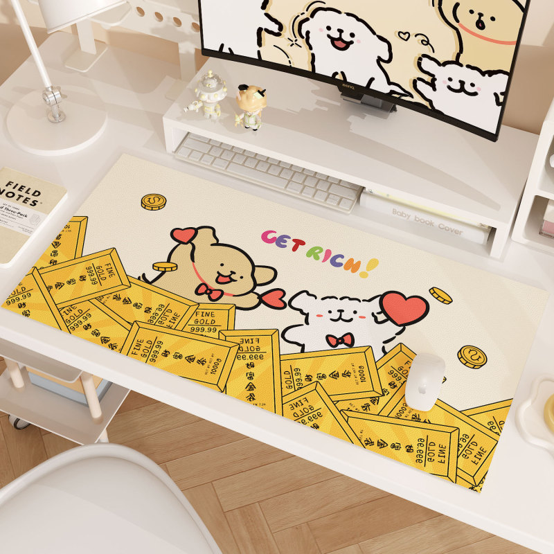 漫画の子犬のコンピュータのテーブルのパッドのマウスのパッドの超大きい番号の専用のデスクのパッドの女子学生の事務のテーブルクロスのキーボードのパッドの卸売り|undefined