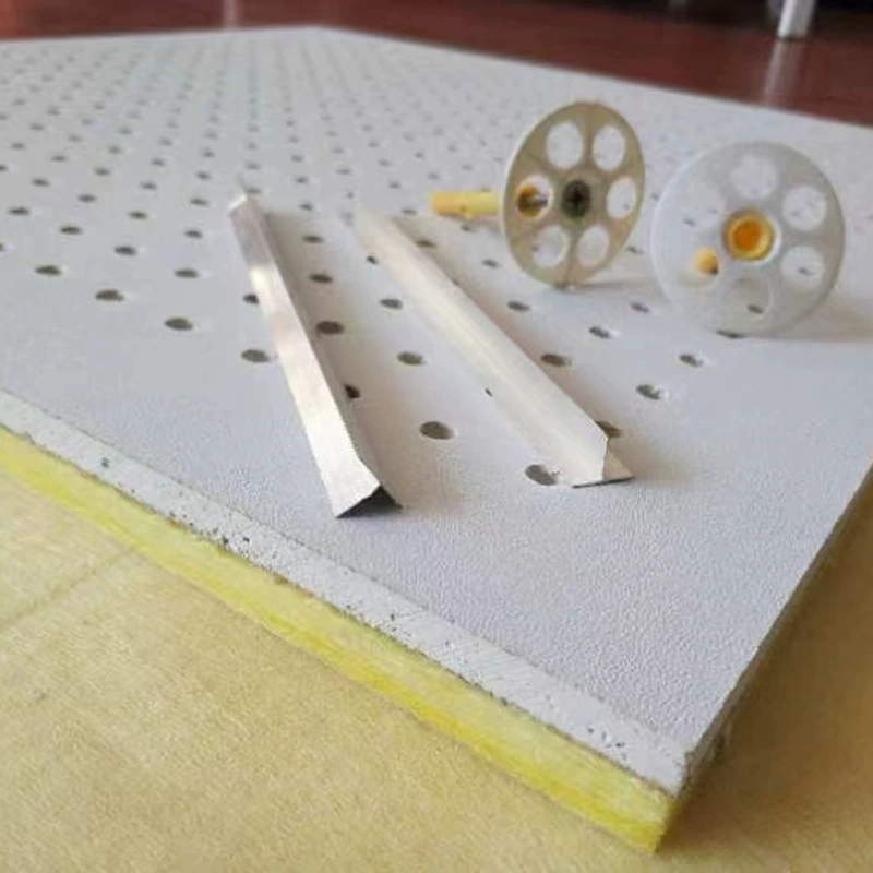 Calcium silicate perforated sound-absorbing board Sound-absorbing wall board Perforated gypsum board Composite sound-absorbing board Perforated calcium silicate board