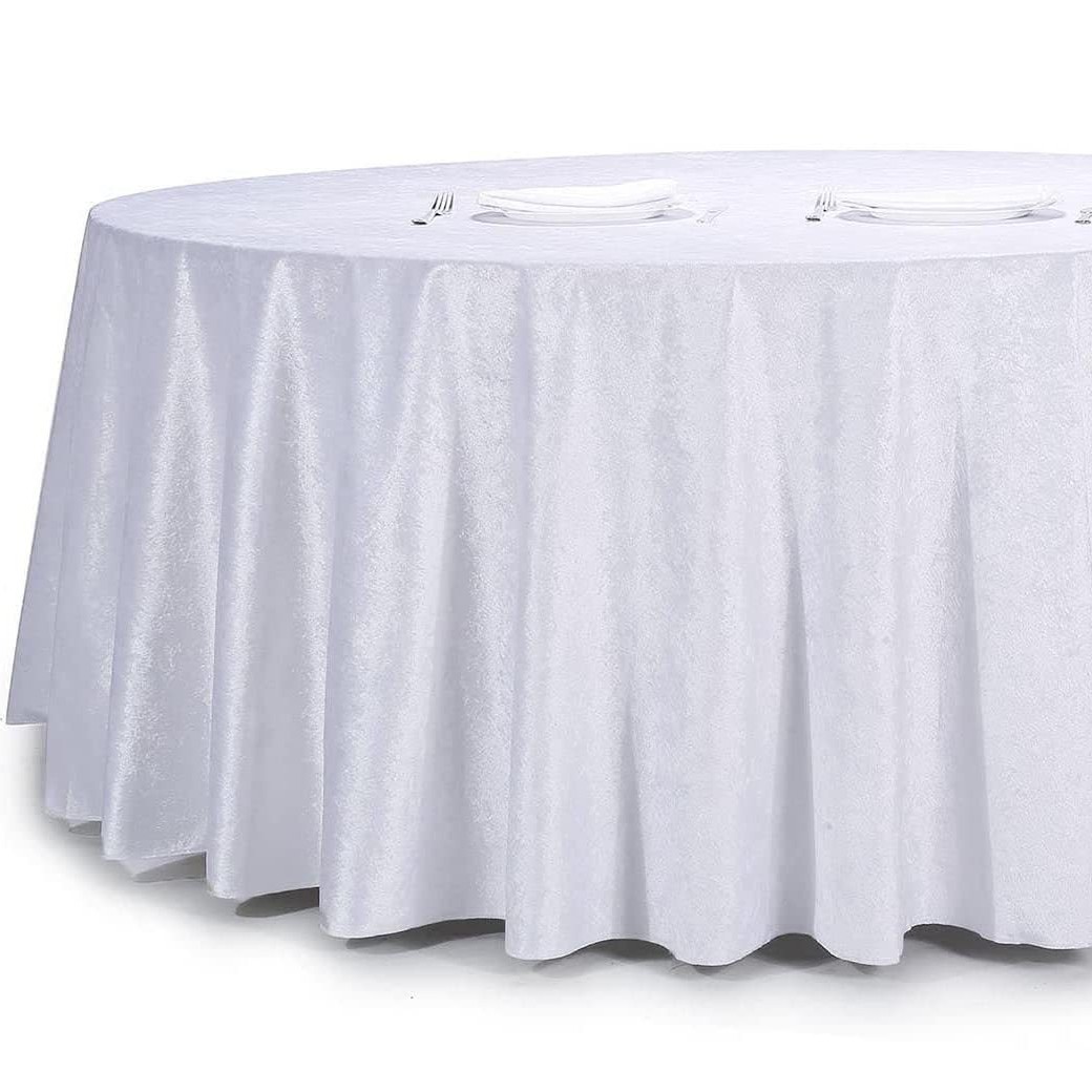 Cruzar la frontera de terciopelo de hielo espesado mantel casa hotel restaurante falda de mesa de franela gran puesto caja de banquete de mantel de color sólido