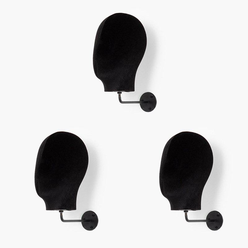 Soporte de exhibición de molde para cabeza de sombrero montado en la pared para colgar peluca femenina, molde para cabeza, soporte para sombrero, soporte para sombrero, soporte para cabeza, soporte para velo para la cabeza, soporte para colgar en la pared