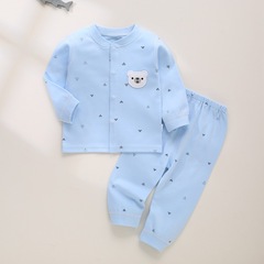 Baby Autumn Top and Bottom Set, 100% Cotton, Boneless Baby Clothes, Newborn Baby Pajamas, Children's Homewear, Innerwear Set