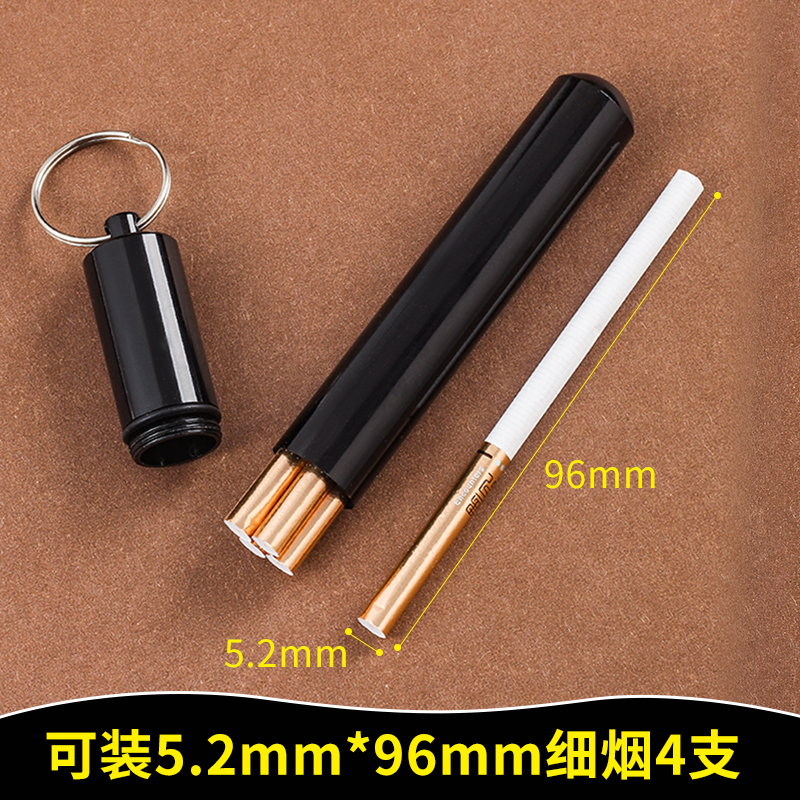 Caja de cigarrillos impermeable sellada con metal, cigarrillos finos, 10 paquetes de cigarrillos gruesos y delgados, cajas portátiles para hombres.