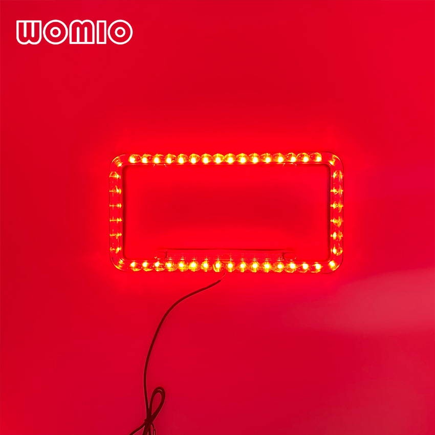 Luz LED estándar estadounidense de 48 LED con función de intermitente para marco de matrícula de coche, suministro directo de fábrica._voghion.com