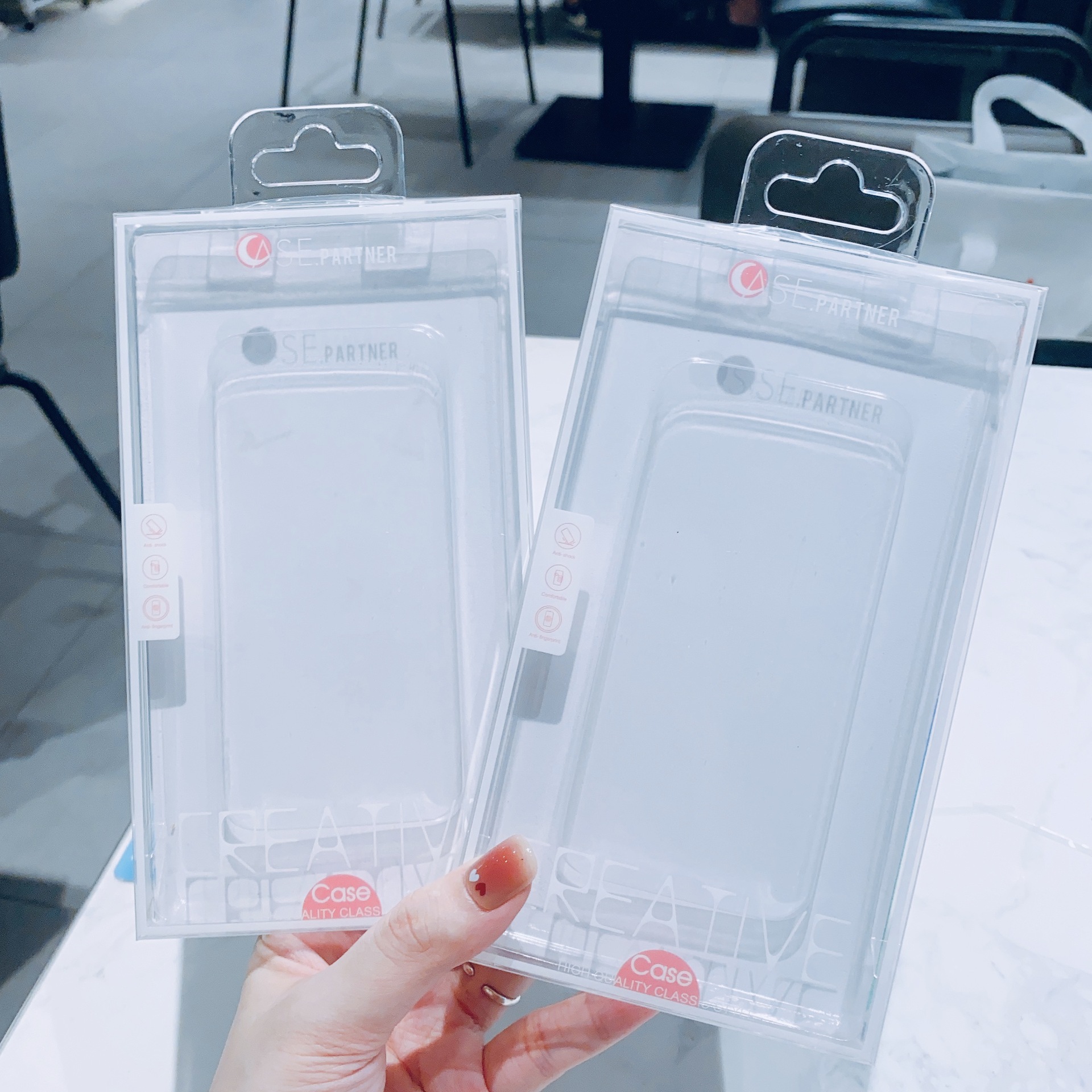 折叠包装通用款苹果14promax手机包装盒ip15简约大气水晶熟料挂钩