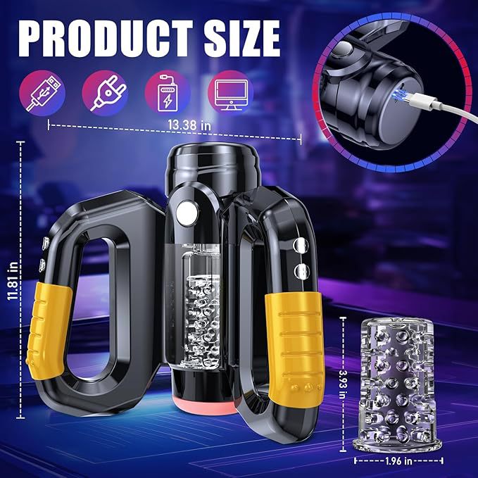 Pequeño amor León Hércules automático retráctil giratoria sonido aviones taza ejercicio masturbación sexo masculino adulto suministros