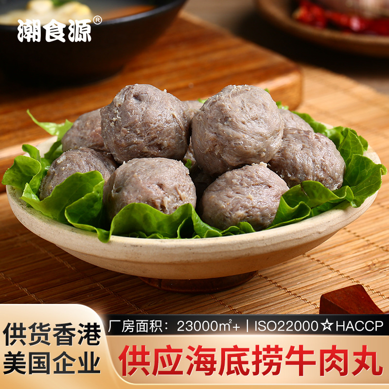 代工潮汕牛肉丸小吃炸制品冷冻食品半成品火锅食材关东煮批發手打