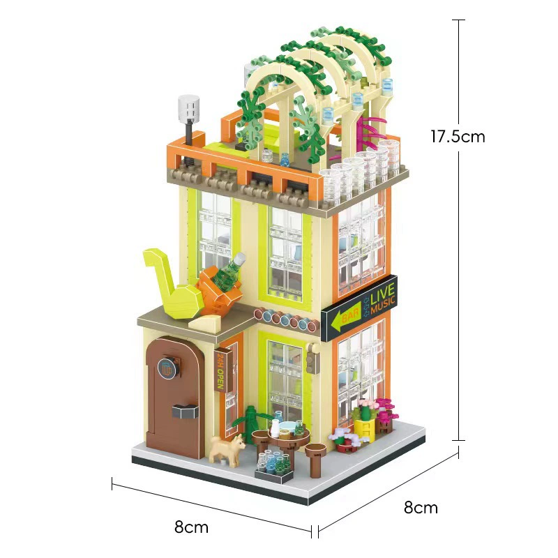 Конструктор Building Block Tree House, набор из мелких деталей, 23×15×7 см, подарочная игрушка