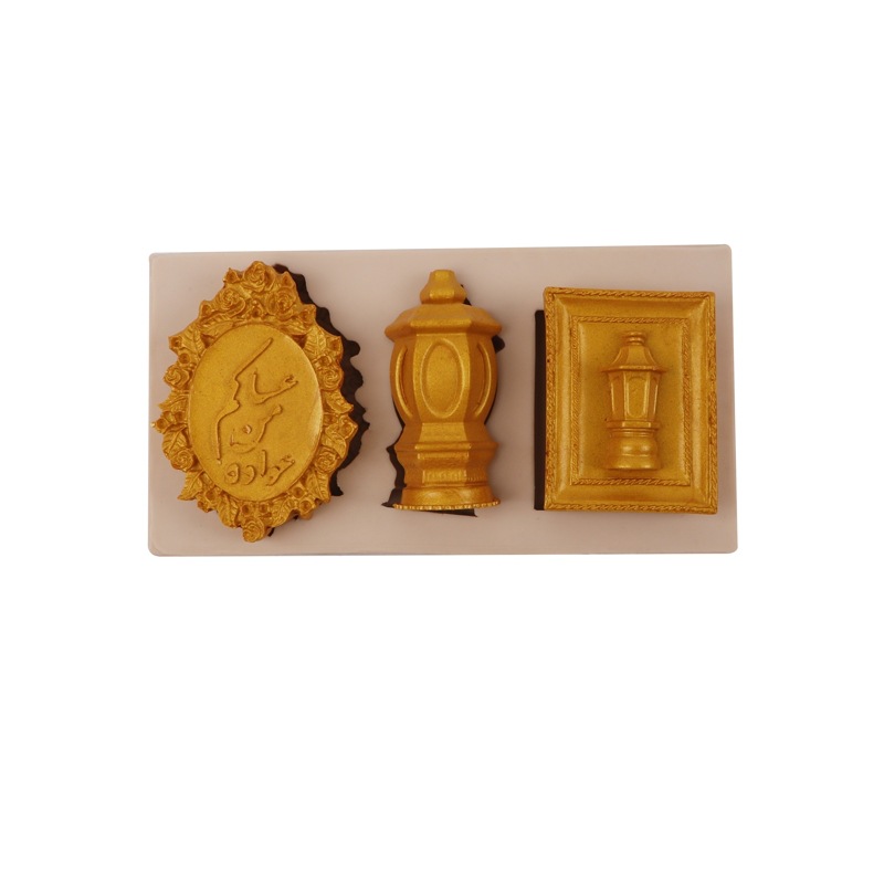 Mousse pastel molde de lámpara en relieve marco molde de silicona molde de flip molde de banda magnética aromática molde de goteo DIY horneado