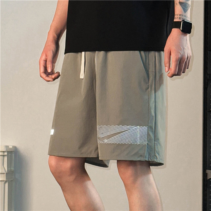 Summer New Style Men's Shorts with Lining, Sports Casual Training Quick-Drying Woven Running Shorts Fn3049-068