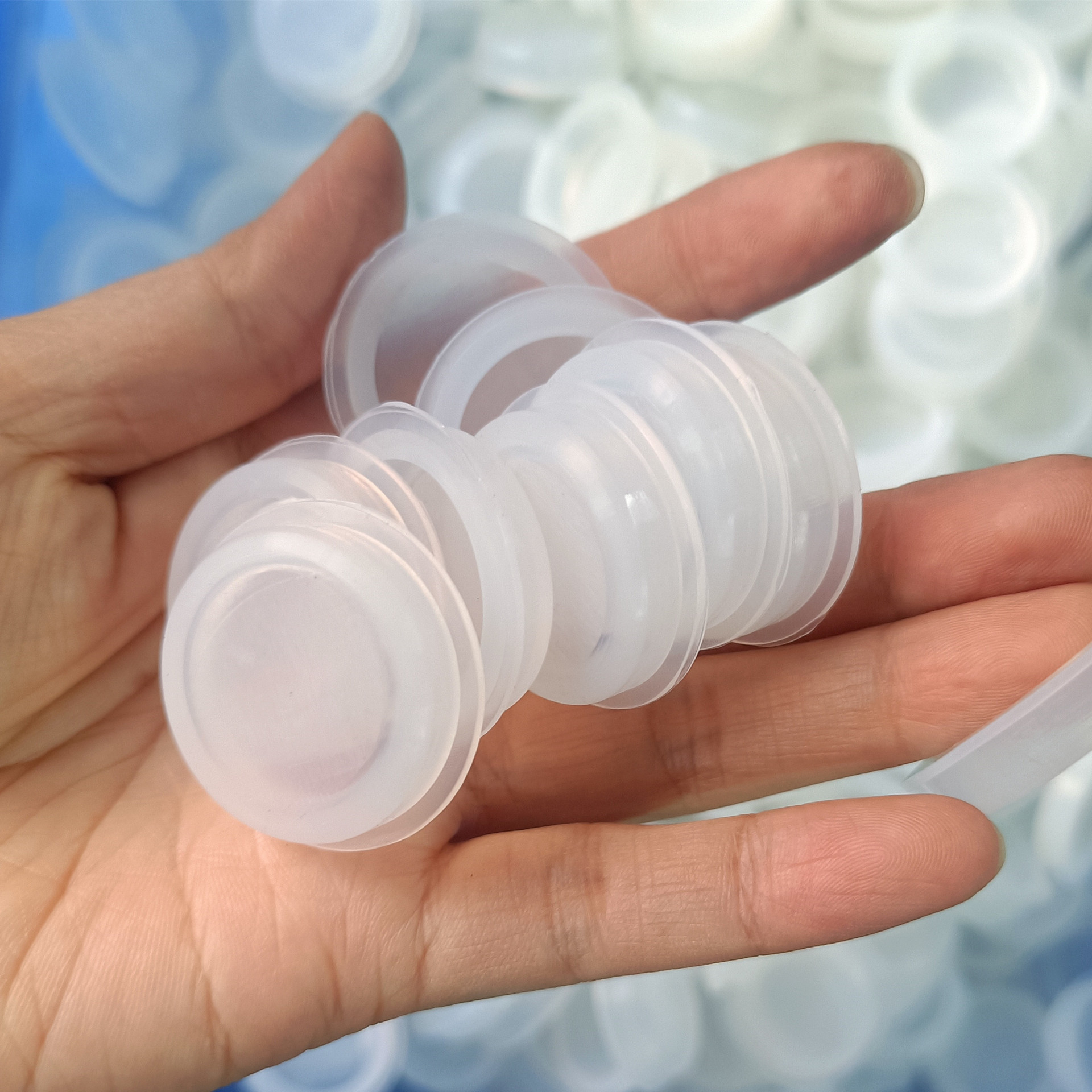 半透明硅胶堵头 卡35MM孔堵孔塞 储钱罐存钱罐硅胶塞子