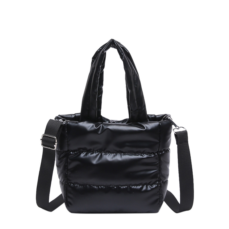 2024 nuevo bolso de mujer bolso de cubo otoño invierno simple abrigo de plumón ligero casual de moda versátil bolso de mano