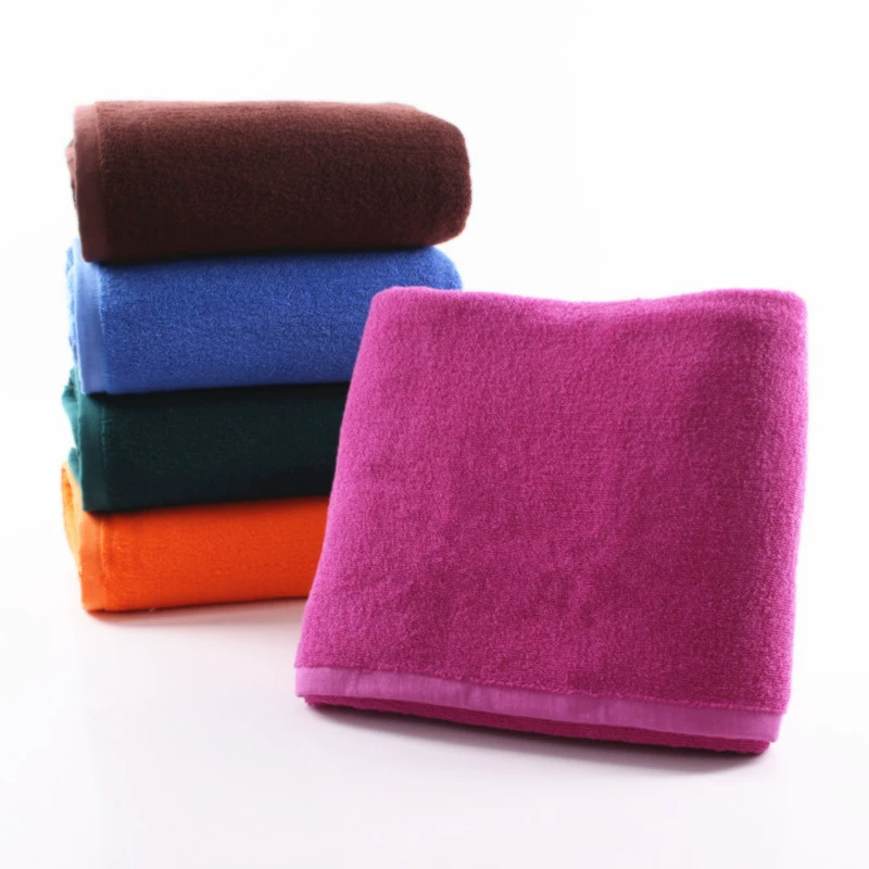 Dark white bath towel, increased thickness, for beauty salons