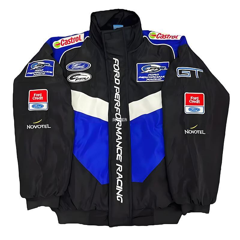 F1 Racing Suit Jacket Embroidered Retro Casual American Motorcycle Motorcycle Cycling Jacket Windbreaker Spring Men and Women