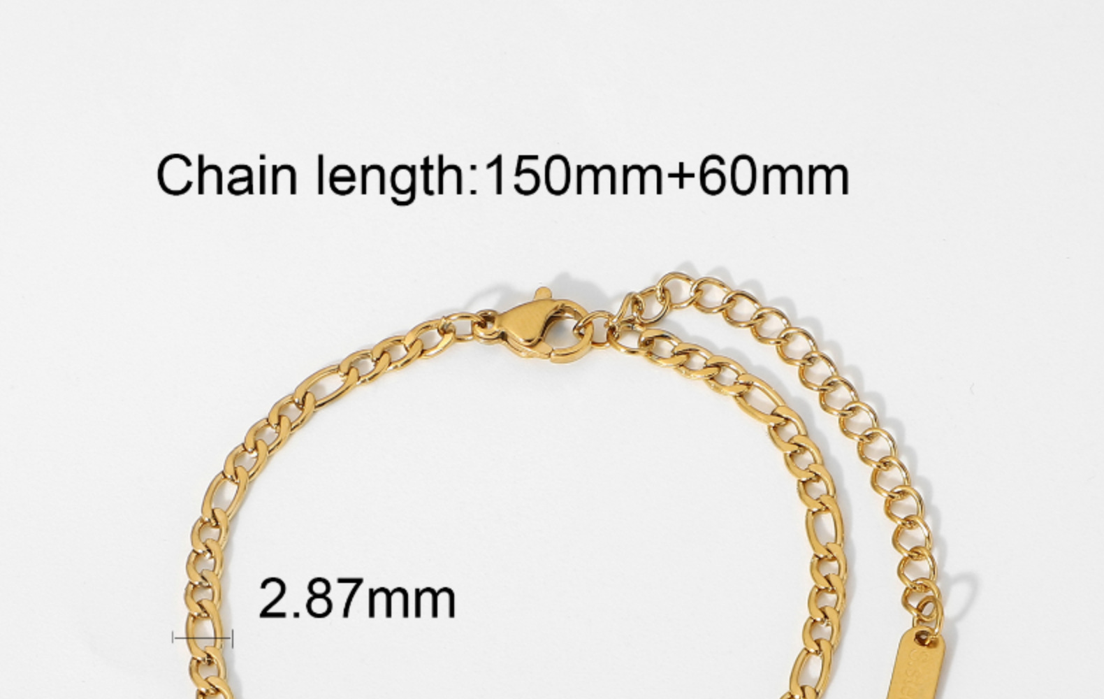 fashion electroplating goldplated stainless steel braceletpicture8
