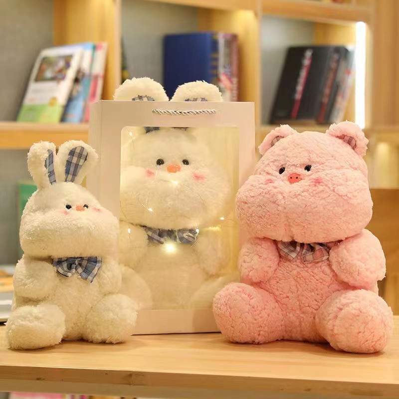 En línea celebridad muñeca de peluche juguete conejo muñeca grab máquina muñeca Hage conejo niños regalo actividad regalo al por mayor