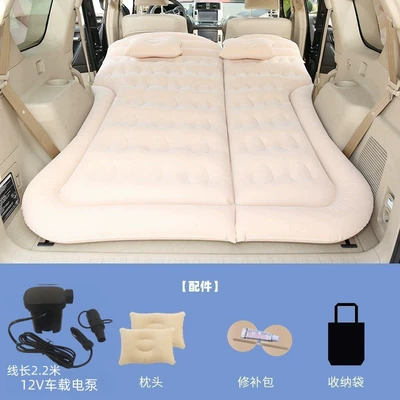 Vehicle-mounted inflatable bed: Vehicle Backseat Sleeping Folding Bed - for-trunk-only-suv-honeycomb-rice-with-22m-pumps
