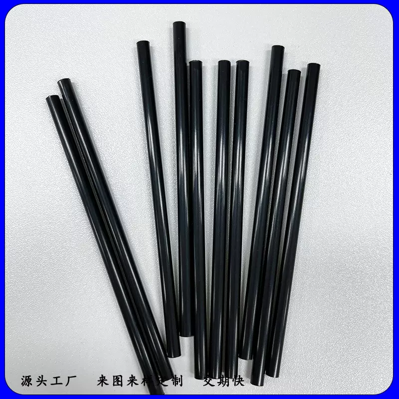 源头厂家ABS小管配件管可打孔黑色空心塑胶管玩具配件多用途批发