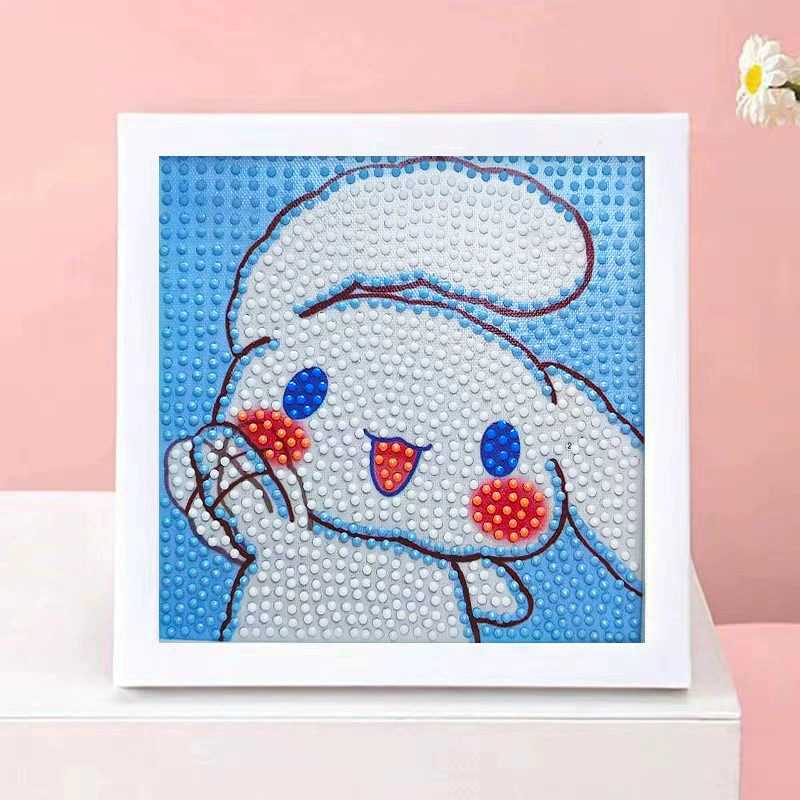 DIY-набор для алмазной мозаики 17×17 см, пластиковая рама, дизайн щенок, полный набор инструментов для кладки