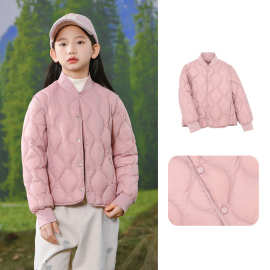 韩版儿童轻薄款羽绒服90白鸭绒羽绒内胆秋冬季新款男女童保暖外套