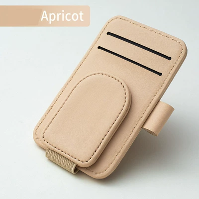 Round Eye Clip Multifunctional – Car Glasses Clip/Bill Clip - beige
