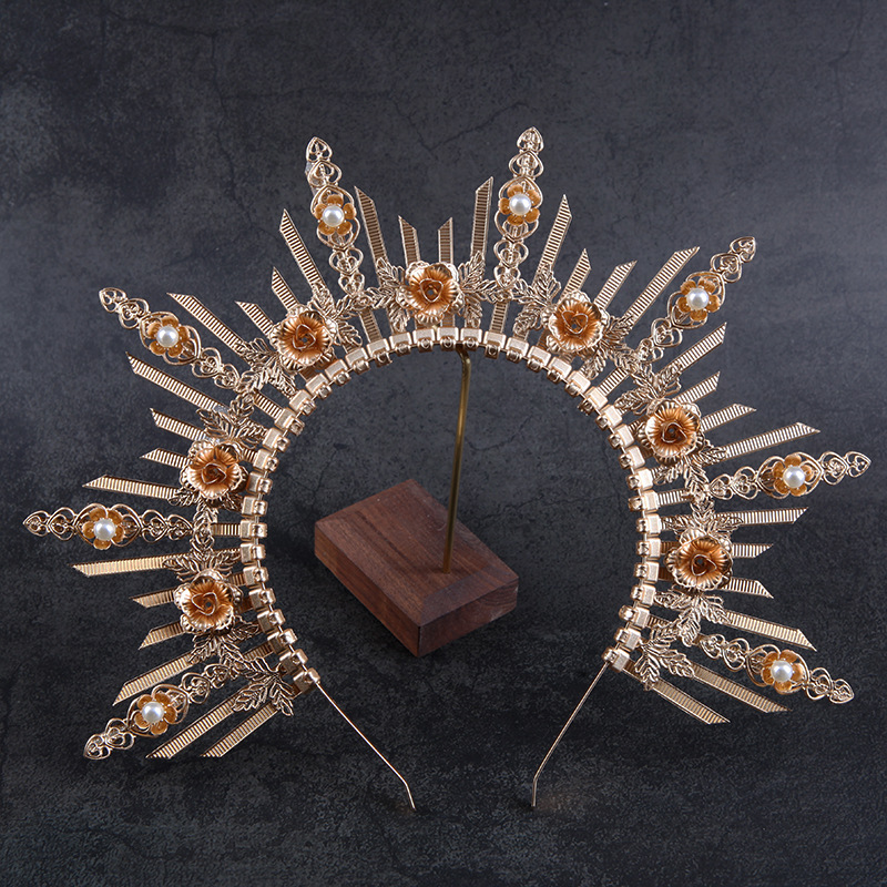 Amazon venta caliente diosa corona transfronteriza nueva lolita virgen halo pelo corona divertido vestir diadema accesorios para el cabello