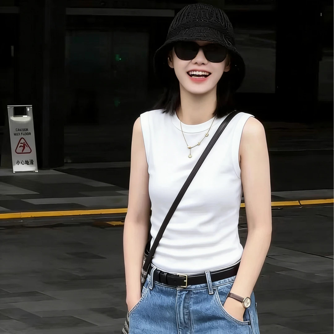 Mm526 Summer 2026 New Style Camisole for Women, Slim Fit, Sleeveless, Off-Shoulder, Inner Wear Design