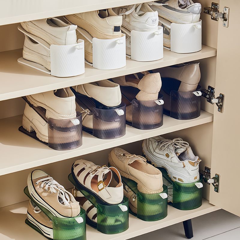 Double-Layer Shoe Rack Simple Home Bedroom Shoe Storage Artifact Shoe Rack Adjustable Shoe Cabinet Foldable Dormitory