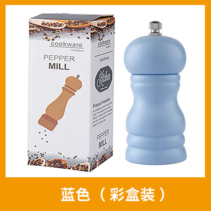 実木胡椒棒鉄板焼き黒椒研調味瓶サンショウ研胡椒家庭用手動研磨器塩研|undefined